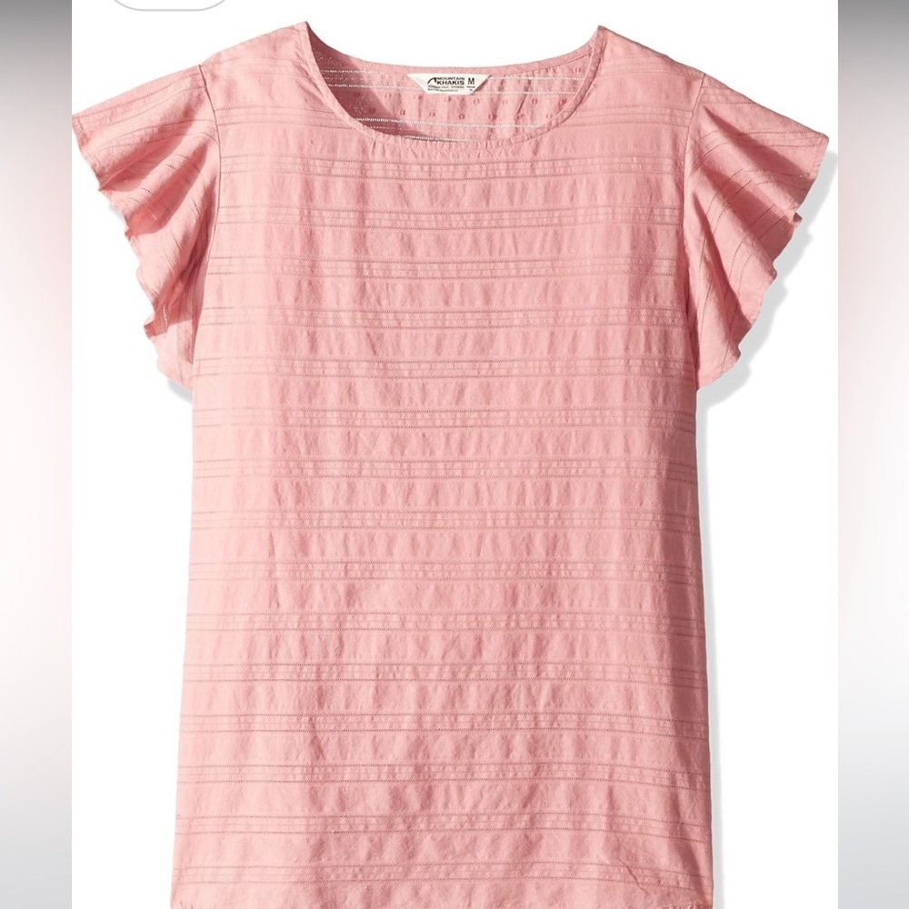 💟 Mountain Khakis Flutter short sleeve Rose M